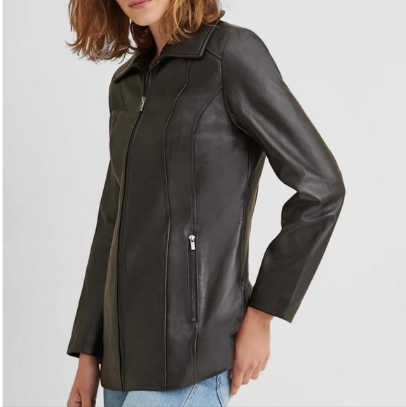 Wilsons Leather Vintage 90's Lambskin Thinsulate Plus Size Leather Jacket